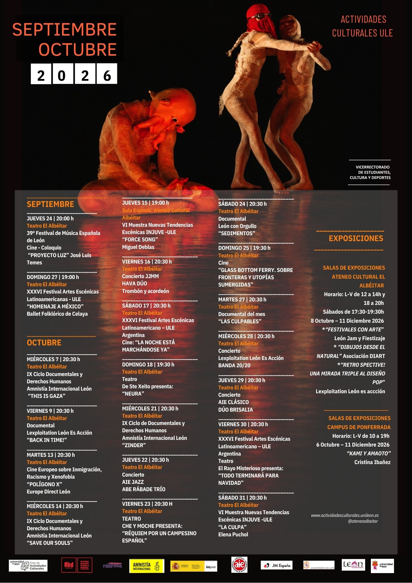 PROGRAMACIÓN SEPTIEMBRE - OCTUBRE 2026