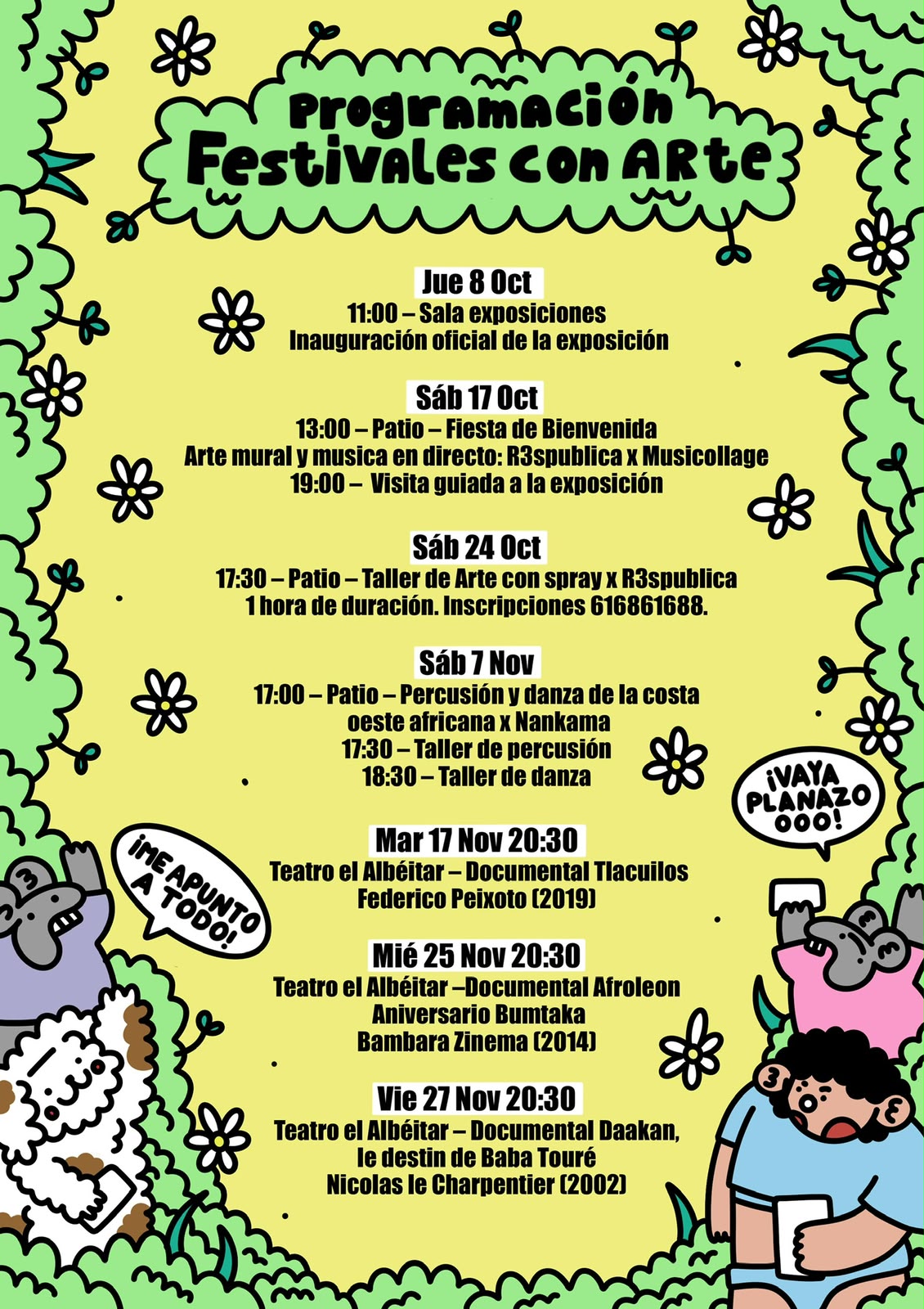 PROGRAMACIÓN FESTIVALES CON ARTE