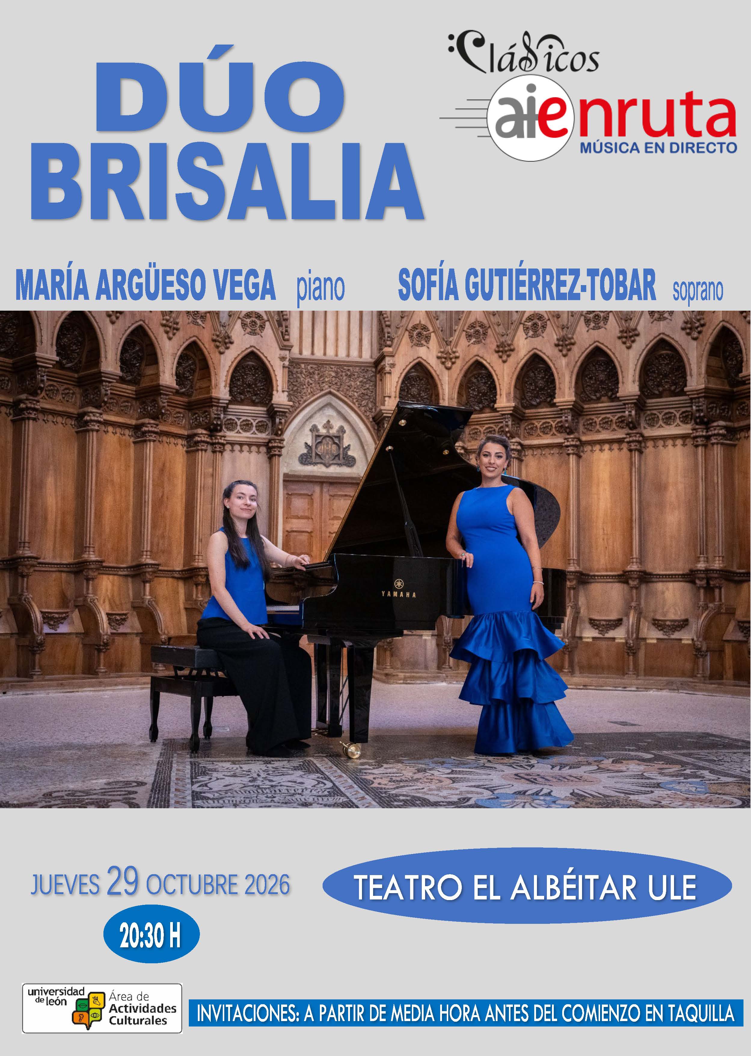 DÚO BRISALIA |  Sofía Gutiérrez-Tobar, soprano | María Argüeso Vega, piano